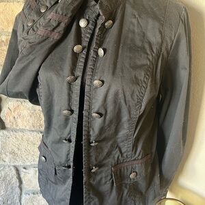 Apt. 9 Dark Utility Jacket with Button Accents